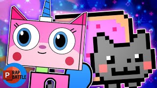 Unikitty vs Nyan Cat. PowerPoint Rap Battles (ft. Azia & garbageGothic)