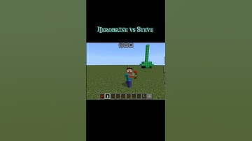 🫤Herobrine vs Steve in Minecraft #shorts #short #shortsfeed #herobrine #steve #vs #emote