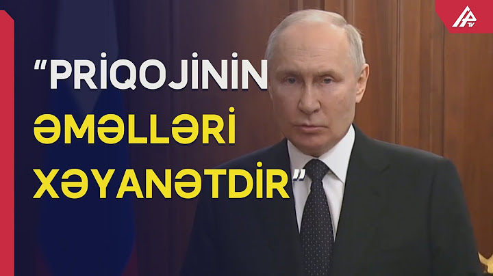 Putin xalqa müraciət etdi - APA TV