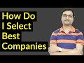 | Hindi | How Do I Select Best Companies | How To Select Best Stock For Investment