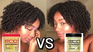 Battle of the Ecostyler Gels | Argan Oil vs Black Castor and Flaxseed Oil | Wash & Go