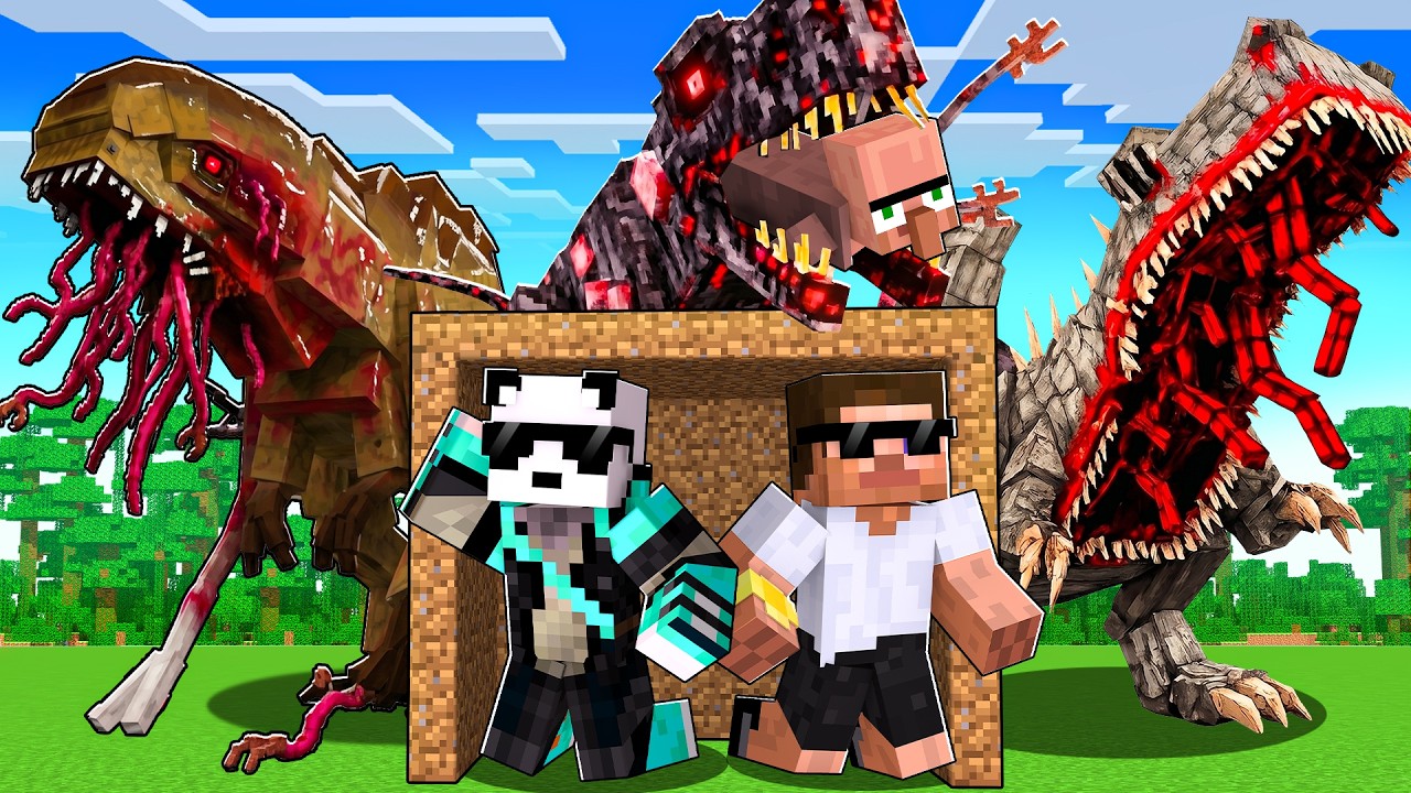We Survived PARASITE DINOSAURS in Minecraft!
