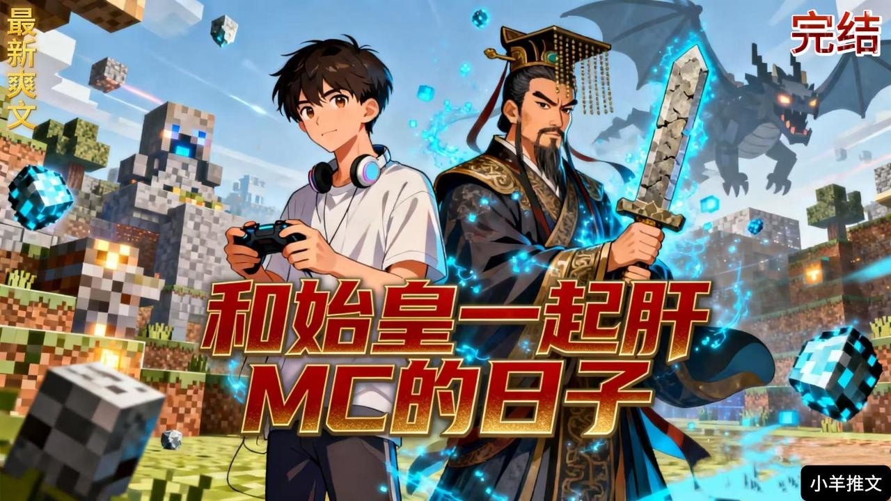 完结《和始皇一起肝MC的日子》穿越后我在MC世界只有一条命，吓得半年没敢登录。直到我牵着始皇的手进了游戏。后来，大秦的画风逐渐诡异……#小说  #推文  #重生 #爽文 #有聲
