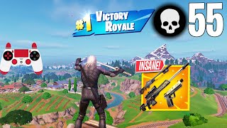 55 Elimination Solo Vs Squads Gameplay Wins (Fortnite Chapter 5 PS4 Controller)