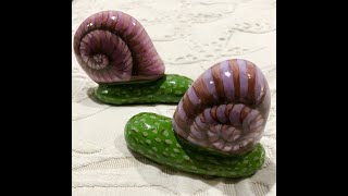 Hand Painted Snail Rocks by Victoria Gobel