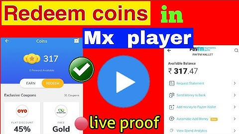 How to redeem coins in Mx player || mx player me coins ko withdraw kaise kadte he