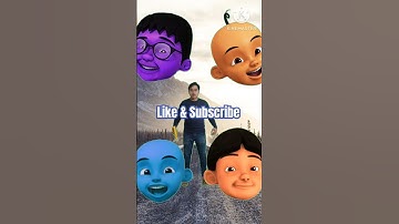 Upin ipin head to dancing frog,, joker,,,  spiderman,,, Sirenhead,,,, vfx magic video