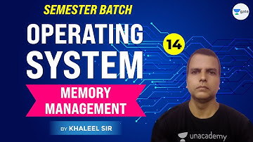 Memory Management | Operating Systems | Lec 14 | GATE CSE 2021 Exam