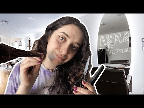 🌙 ASMR FRANÇAIS : RP, COIFFURE RÉALISTE 💆🏻‍♀️ (coupe,soins,massage crânien…) #asmr #asmrfr
