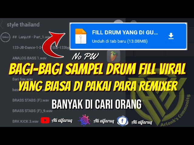 Bagi Bagi sample Fill Drum Yang Biasa Di Pakai Remixer class=