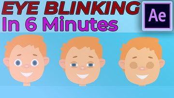 Very Easy Eye Blinking Animation in 6 Minutes || No Plugin !! | Adobe After Effects Tutorials