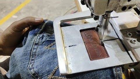 Brother Bas-300G-01A pattern decrotion মেশিন দিয়ে ব্যাক পকেটে লেদার পেজ কিভাবে সেট করবেন।