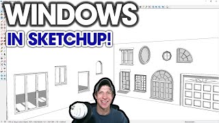 8 Ways to Make WINDOWS in SketchUp!
