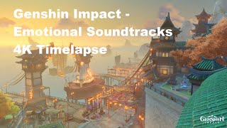 Best Emotional Genshin Impact OST Music for Study & Sleep 4K Timelapse