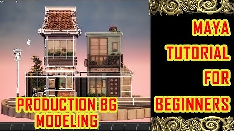 MAYA PRODUCTION BG MODELING PT 3|maya bg modeling tutorial |MAYA CARTOON HOUSE MODELING| ENVIRONMENT