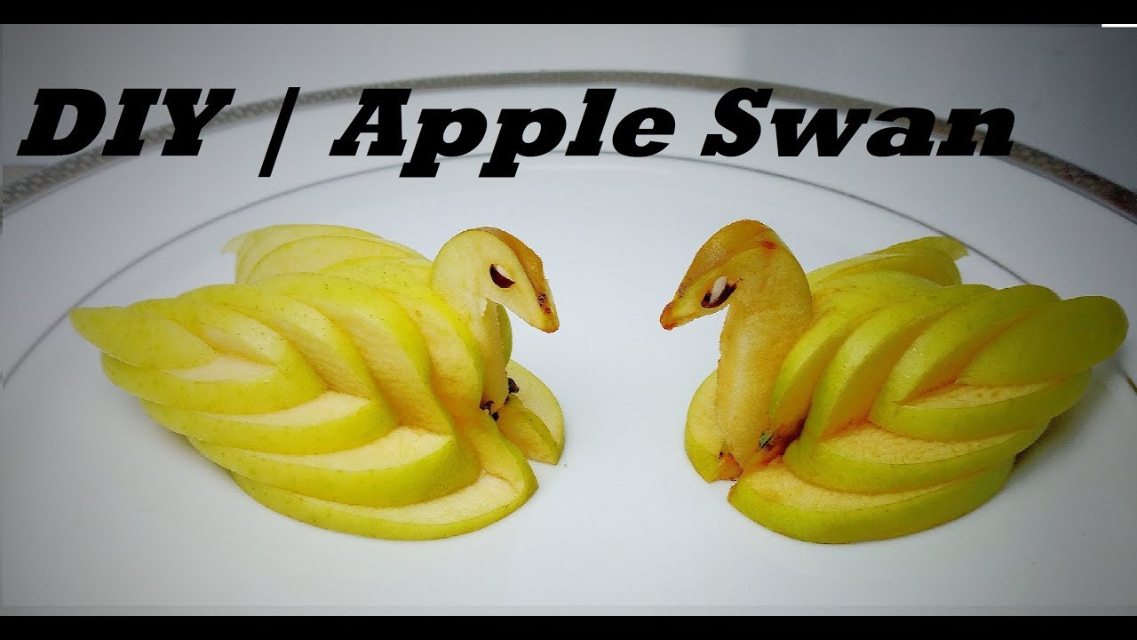 DIY How To Make Apple Swan YouTube