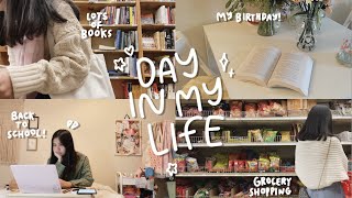 day(s) in my life ep. 15: back to school + my apartment, grocery shopping, BOOKS, my birthday!!