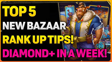 TOP 5 TIPS To Rank Up FAST In The Bazaar! | Full Replays For 7-10+ WINS!