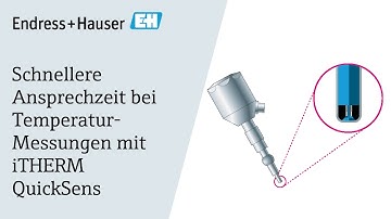 Schnellere Ansprechzeit bei Temperaturmessungen mit iTHERM QuickSens