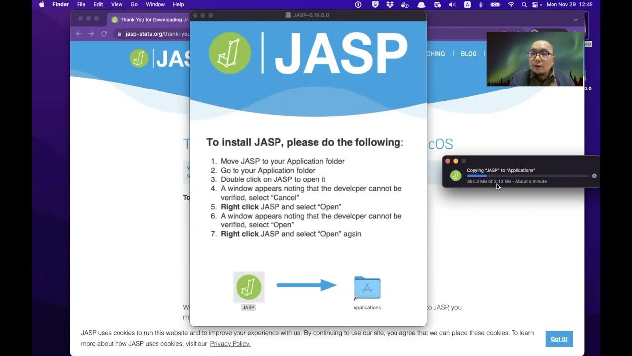 JASPをMacにインストールする方法 YouTube