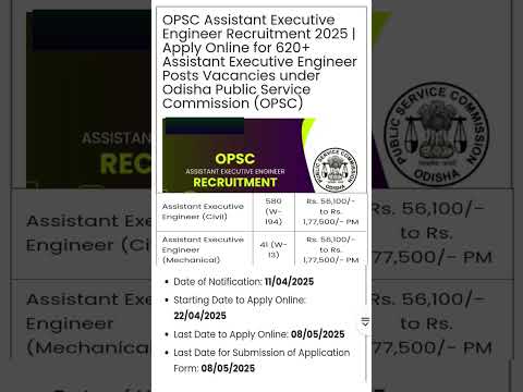 OPSC RECRUITMENT 2025|OPSC