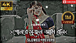 Sonre Sujon Ami Boli Je Tore | শোনরে সুজন আমি বলি যে তোরে | (Slowed+Reverb) Lofi Song 🌼🌼🌼 Resimi