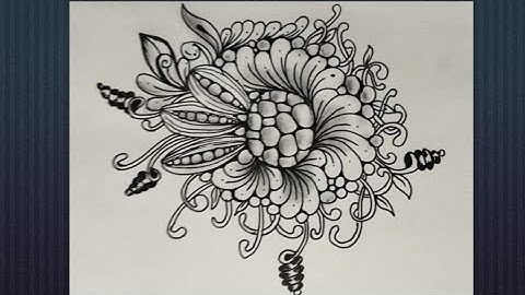 Zentagle Pattern 🌸🌿 ll Doodle For Beginnings 