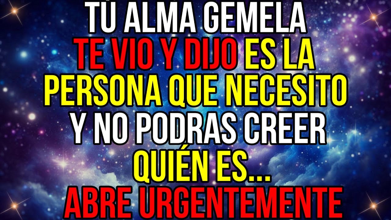 ❤️😱TÚ ALMA GEMELA MÁS JOVEN QUE TU DIJO: ES EL AMOR QUE NECESITO…Y NO PUEDES IMAGINAR QUIÉN ES TÚ...