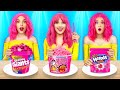 Last To Stop Eating ONLY PINK Food || Eating Big Giant vs Tiny Food by RATATA COOL