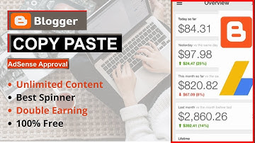 Copy Paste Work on Blogger || Google AdSense Approval Trick || How to Find Content for Blogging