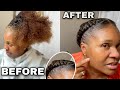 HOW TO: DIY TWO BRAIDS | QUICK GRAY ROOT COVERAGE | PROTECTIVE STYLE + Work Outfit