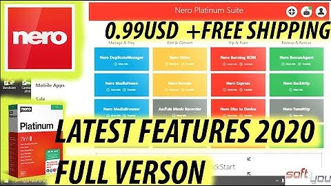 HOW TO DOWNLOAD  NERO PLATINUM 2020/ ONLINE DIGITAL DOWNLOAD/ FULL ACTIVATED VERSON/ PRICE 0.99 USD