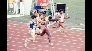 Ben  Johnson  vs  Allan  Wells  100m  ( Fight  to  the  Las t Meter )
