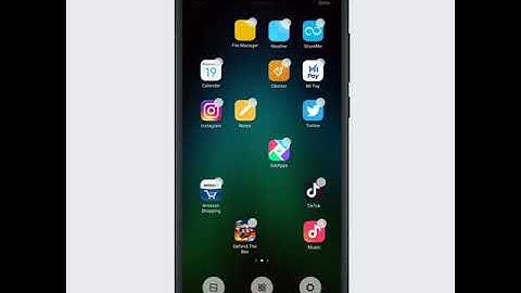 MIUI : Shake to Arrange Icons !