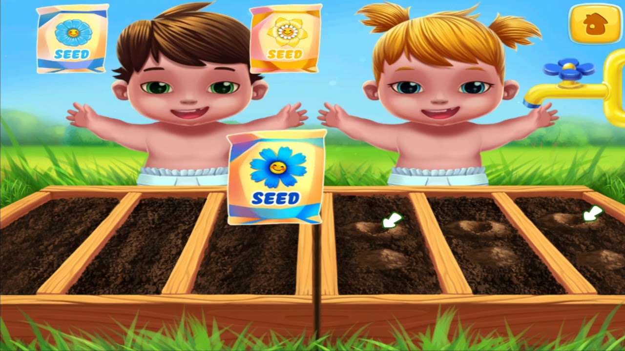 Baby Twins (Terrible Two) Outdoor Play Game Play Dress Up YouTube