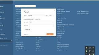 How to connect mysql database using tableau and inner join tables