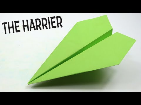 How To Make an EASY Paper Airplane that FLY FAR - The Harrier