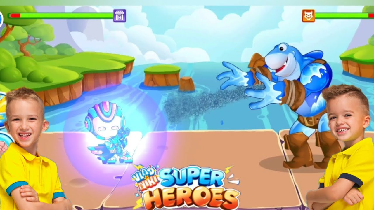 Vlad and Niki Superheroes New Shark Monster, Scorpion Monster