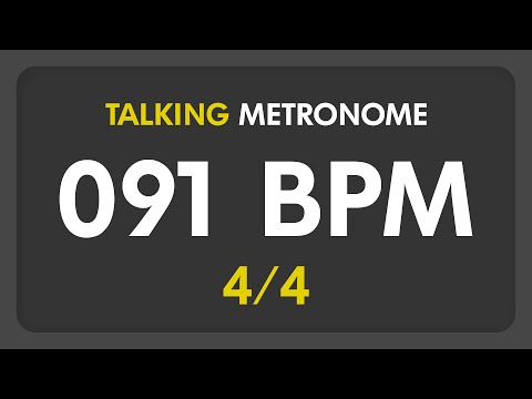 91 BPM - Talking Metronome (4/4)