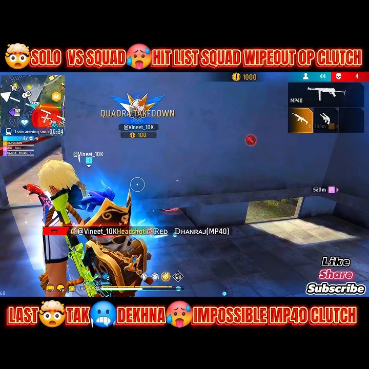 BR-REGION TOP1😱1 VS 4🥵LAST-ZONE SQUAD WIPEOUT OP CLUTCH💀WAIT FOR END#free fire shorts