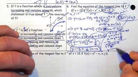 AP Calculus AB 12-8 AB#3 Graphs of f 