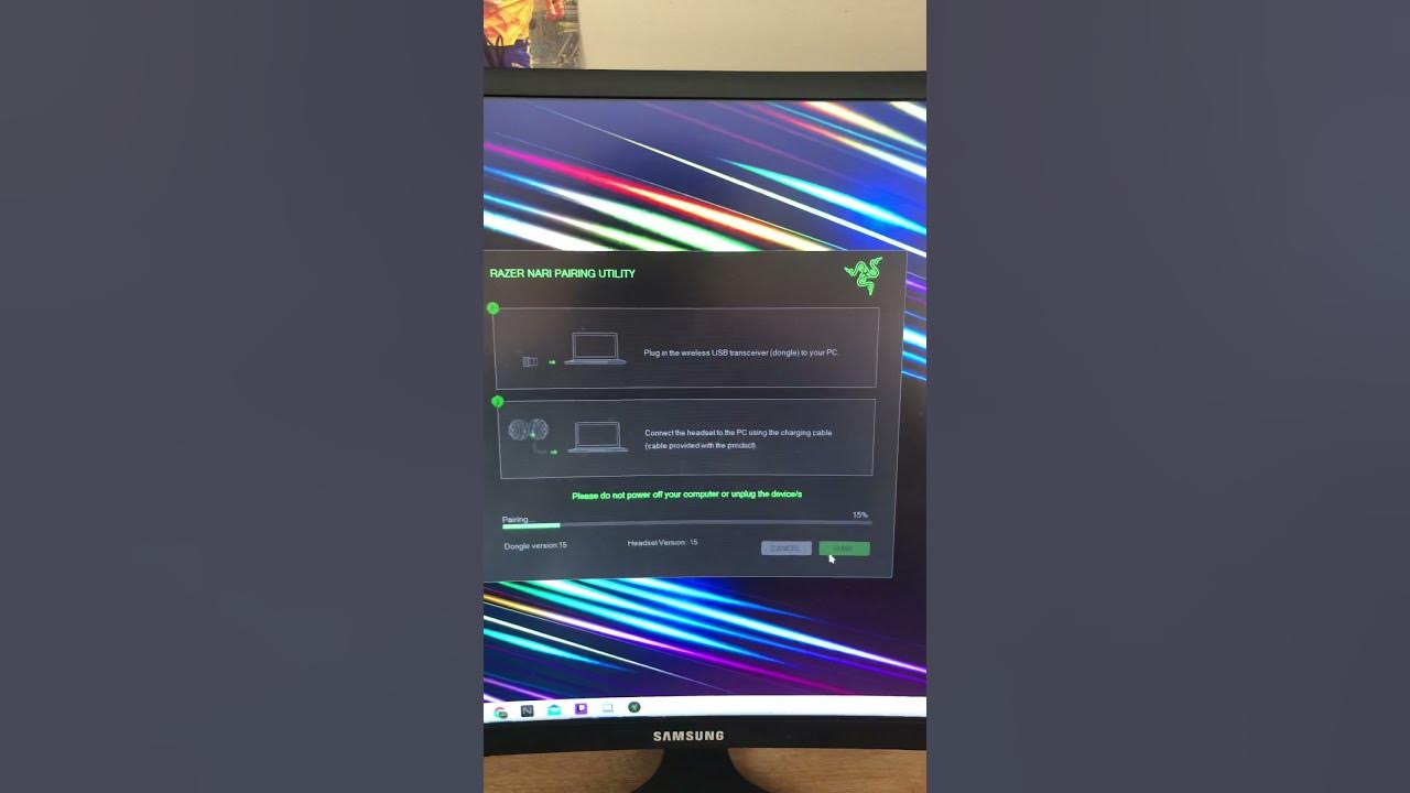 Razer Nari headset not connecting wirelessly YouTube