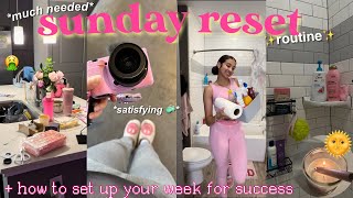 SUNDAY RESET ROUTINE 💐 how to set yourself up for a successful + productive week | alyssa howard