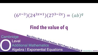 Exponents - Exponential Expressions And Equations Laws Of Indices | O-Level Additional Math