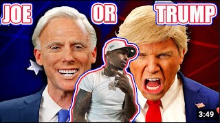 Donald Trump vs Joe Biden. Epic Rap Battles Of History - REACTION