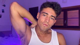 ASMR Attractive Boyfriend Pampers You 🧡💤 (wet mouth sounds, heavy breathing & hand visuals)