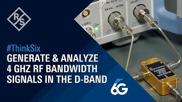 Generate & analyze 4 GHz RF bandwidth signals in the D-Band