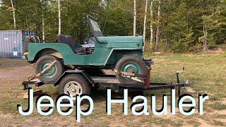 Custom Willys Jeep trailer- Hydraulic Tilt-cj2, cj3b, cj5 by Fast Dad Garage 1,351 views 10 months ago 7 minutes, 8 seconds