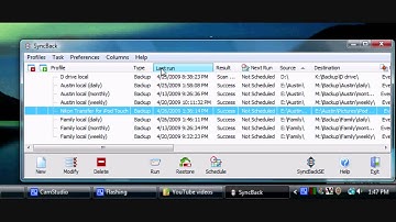 Syncback check backup