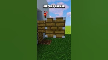 🌀 A Nether Portal that turns ON & OFF? 🔥👀 #minecraftbuild  #minecraftshorts
